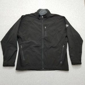 Landway Jacket Mens XXL Black‎ Full Zip Pockets Outdoor Lightweight